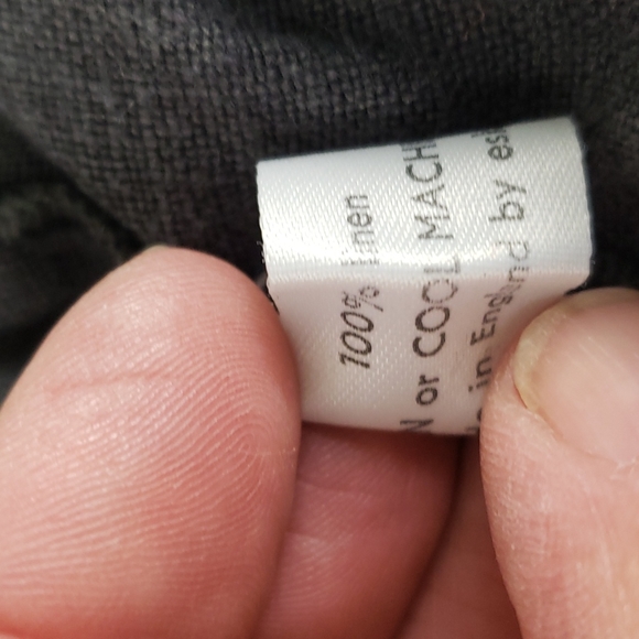 Eskandar charcoal gray black washed 100% linen cropped pullon pants Size 0 - Picture 5 of 5